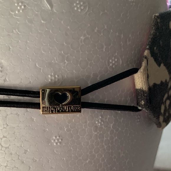🖤💗 Y2K Juicy Couture Bow Headband Snakeskin - Picture 4 of 16
